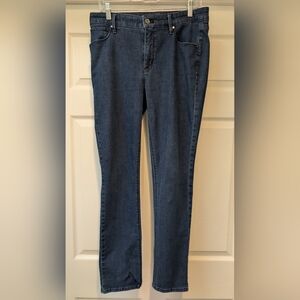 White House Black Market $130 Womens The Slim Size 10 High Rise Blue Jeans CTHNY